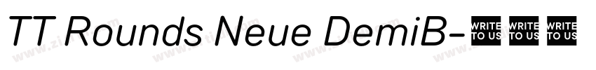 TT Rounds Neue DemiB字体转换 TT Rounds Neue DemiB字体转换